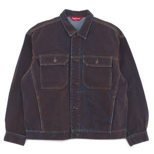 Supreme - Flocked Denim Trucker Jacket ゴールドL シュプリーム - フロックドデニムトラッカージャケット 2023SS