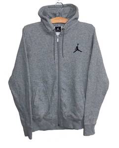 ☆美品 NIKE ナイキ JORDAN ジョーダン ジップアップ 裏起毛 フーディ スウェットパーカー Sサイズ グレー