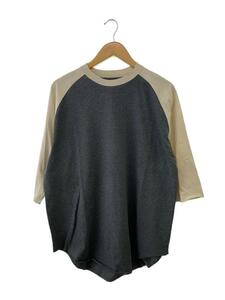 marka◆長袖Tシャツ/1/コットン/GRY/BEG/無地/M23B-11CS01B