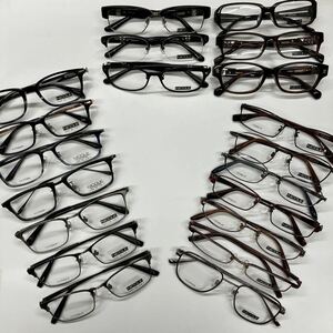 中古　メガネフレーム　20本　まとめ売り　眼鏡　金属フレーム　眼鏡フレーム　めがね　ジャンク【A13】