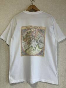 ポケT 90s USA製 OLD BANANA REPUBLIC 地図 マップ ポケット Tシャツ ビンテージ オールド バナナリパブリック バナリパ 90