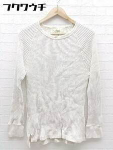 ◇ BEAMS LIGHTS ビームス ライツ コットン ニット 長袖 セーター サイズL ホワイト メンズ