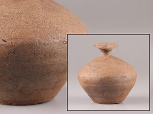 古美術 朝鮮古陶磁器 高麗 新羅 壷 時代物 極上品 初だし品 C8487