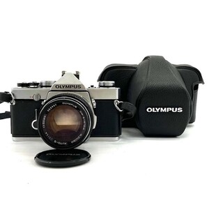 仙57 OLYMPUS OM-1 一眼レフフィルムカメラ オリンパス 一眼レフ カメラ シルバーボディ / AUTO-S 1:1.4 f=50mm レンズ