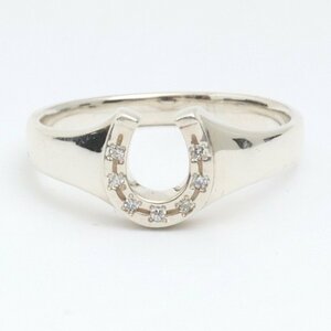 SYMPATHY OF SOUL LG Diamond Horseshoe Signet Ring 17号 シルバー R2202SLD-17 シンパシーオブソウル ホースシュー シグネットリング