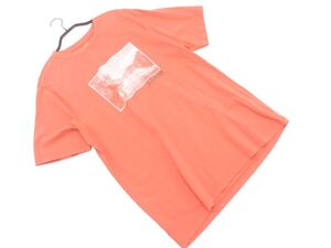 L.L.Bean エルエルビーン プリント Tシャツ sizeM/オレンジ ■◆ ☆ efc0 メンズ