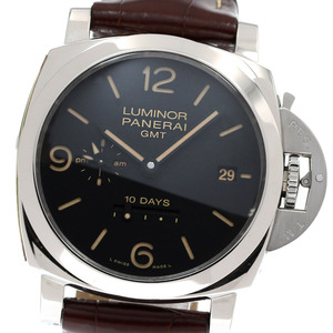 パネライ PANERAI PAM00533 ルミノール 10デイズ GMT アッチャイオ 自動巻き メンズ 箱・保証書付き_844188