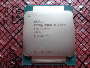 INTEL　Xeon E5-2670V3 2.30GHZ SR1XS 他CPU出品中