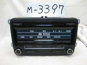 M-3397　VolksWagen　フォルクスワーゲン　ゴルフ　VW-1K0 035 183 B　MP3　CDデッキ　純正オーディオ　補償付き