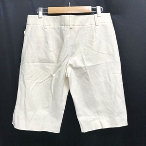 Paul Smith Black Label★麻/リネン混/ハーフ/ショートパンツ【レディース42/W65-69/ivory/アイボリー】ズボン/Pants/Trouser◇cBH898