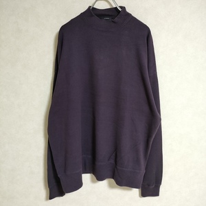 LENO MOCK NECK LONG T-SHIRT トレーナー サイズ1 カシミヤ混 カットソー パープル リノ 4-0624M 238813