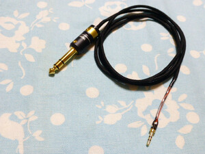 SENNHEISER MOMENTUM HD598 HD599 DENON AH-D1200 + B＆W P7 P9 用ケーブル EPC-4 ViaBlue 6.3mm標準プラグ 160cm 少し長め (カスタム可能)