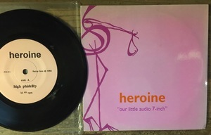 ●7inch.レコード//our little audio 7-inch/heroine/輸入盤/1994年//ぴったりジャストサイズ未使用外袋入り