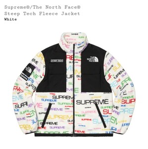 国内正規品　新品未使用　Supreme The North Face Steep Tech Fleece Jacket white L シュプリーム　ノースフェイス　フリース　