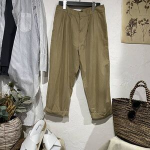 G.V.G.V (k3) ジーヴィージーヴィー size:36 ＊タッククロップドパンツ＊ クロップドスラックス/オフィスカジュアル