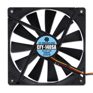 PCケースファン 140mm 静音タイプ Ainex CFY-140SA 600rpm 回転検出パルスセンサー付