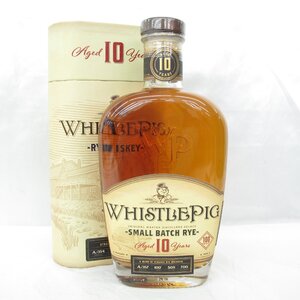 1円～【未開栓】WhistlePig ホイッスルピッグ 10年 スモールバッチ ライ ウイスキー 700ml 50% 箱あり 11714917 1125