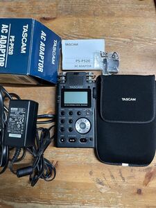 TASCAM DR-100 リニアPCMレコーダー(SD/SDHC) 中古品　ジャンク品扱い　PS-P520 ACアダプター付