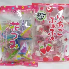 津山屋 花つみ寒天ゼリー185g&いちごふぁふぁ190gお菓子まとめ売り