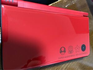 任天堂 Nintendo ニンテンドーDSi LL スーパーマリオ25周年仕様　マリオレッド　ジャンク扱い