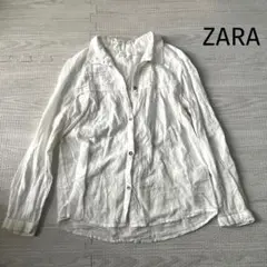 ZARA 長袖シャツ　ブラウス　140 ホワイト　白シャツ