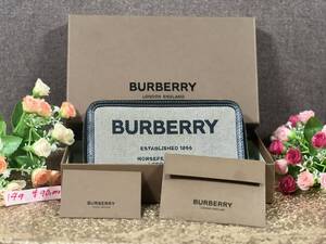 (149PA)* ユニセックス　Burberry ブランドロゴ長財布 ★ 送料関税込