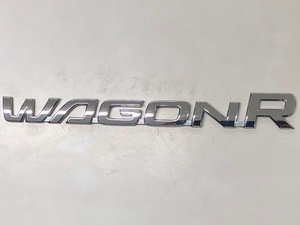 ★★送料無料★★スズキ純正エンブレム ワゴンR WAGONR シルバー 中古品