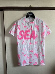 【良品】【送料最安360円】 WIND AND SEA ウィンダンシー Tシャツ カットソー 総柄 半袖 即決早い者勝ち