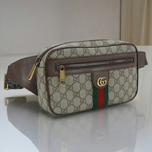 6/16はさらに+11倍 中古 グッチ ウエストバッグ メンズ ブランド GUCCI オフィディア GG ベルトバッグ 574796 97SIT 8747 ベージュ バッグ