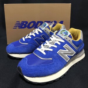 【限定】NEW BALANCE×BODEGA U574 ニューバランス×ボデガ 574レガシー 27.5㎝ 青 スエード 15周年 コラボ メンズ スニーカー 新品 レア