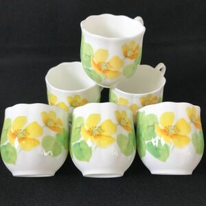 6Y62 NARUMI カップ 6客セット Water Flowers ナルミ ボーンチャイナ 洋食器 陶器 陶磁器 ティーカップ コーヒーカップ 1000-