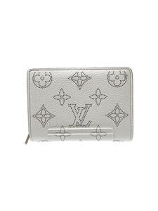 LOUIS VUITTON◆ポルト・フォイユ・クレア_マヒナ_WHT/レザー/ホワイト/総柄/レディース