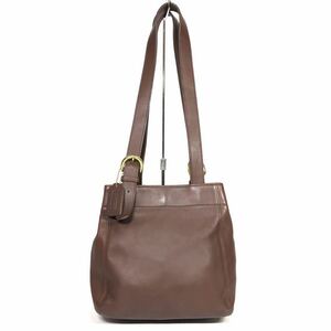 【コーチ】本物 COACH トートバッグ 4157 オールドコーチ 茶色系 ショルダーバッグ 本革 レザー 女性用 レディース USA製