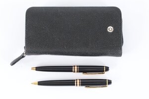 【2点】MONTBLANC モンブラン マイスターシュテック ボールペン シャーペン 文具 筆記用具 0614-RY