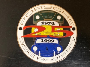 ポルシェ 356 レジストリー 25周年記念 グリルバッジ カーバッジ 希少