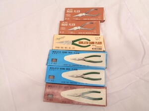 10A031 HOZAN/他 絶縁細口/平口ペンチ RADIO PLIER/他 全6点 長期保管中古現状品