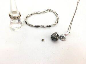 1円 アクセサリー デザイン SV含む ネックレス ブレスレット リング 等 おまとめ大量セット EV768