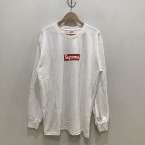 Supreme シュプリーム 2020A/W Box Logo L/S Tee ボックスロゴ ロングTシャツ ホワイト サイズL