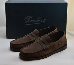 SALE!! パラブーツ paraboot　CORAUX　コロー　NUBACK GRINGO　モカシン　コインローファー 093648-5 23.5-24cm相当 未使用品 スペイン製