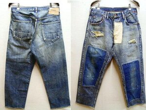 ◇即決[W34][02]美品 anachronorm bal AN209 5P01 REMAKE DENIM PANTS TYPE-a 刺し子 パッチワーク デニム パンツ アナクロノーム■3290