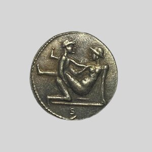 Y549 古代ギリシア 銀貨 直径約21.83mm 重量約4.2g