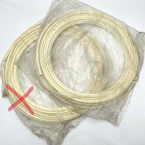 銅管 送油管 未使用 20M×1本 アイボリー 銅管ホース チューブ 約2.6Kg【道楽札幌】