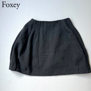 FOXEY BOUTIQUE フォクシーブティック フレアスカートバルーンスカート 膝丈スカート　膝上丈 ミニスカート　ウール レディース