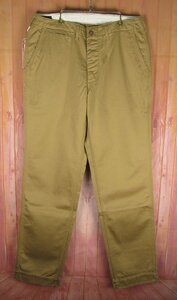 LYP19278 FREEWHEELERS フリーホイーラーズ M-1941 TROUSERS トラウザーズ チノパンツ Lot2122022 ウォッシュ キャメル W34 未使用