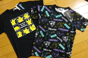 送料無料　2枚組　ポケモン　半袖Tシャツ　1３0cm　綿１００％　ゴールドクーポン利用で1830円