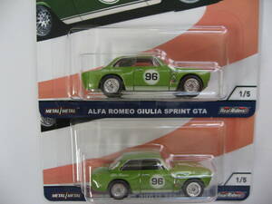 ［送料無料］２台まとめて Hot Wheels ホットウィール ALFA ROMEO GIULIA SPRINT GTA アルファロメオ　ジュリア