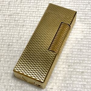 ■1円〜■【dunhill】ダンヒル US.RE24163 ゴールド ガスライター 着火未確認 ジャンク ⑥⑧