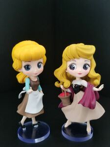 Disney characters Q posket Qposket petit ディズニーキャラクターズ プチ オーロラ姫 (Briar Rose) & シンデレラ(Cinderella) 用台座