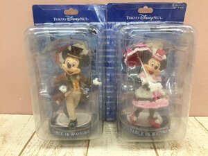 ◇ディズニー TDS ミッキー ミニー フィギュアリン 2点 テーブルイズウェイティング 3M14 【80】