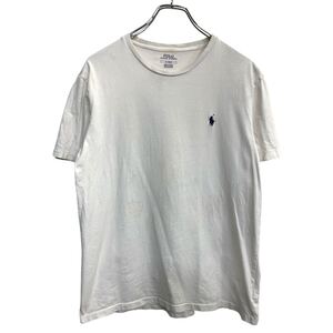 POLO RALPH LAUREN 半袖 ロゴ Tシャツ Mサイズ ポロラルフローレン ホワイト 古着卸 アメリカ仕入 t2408-3110